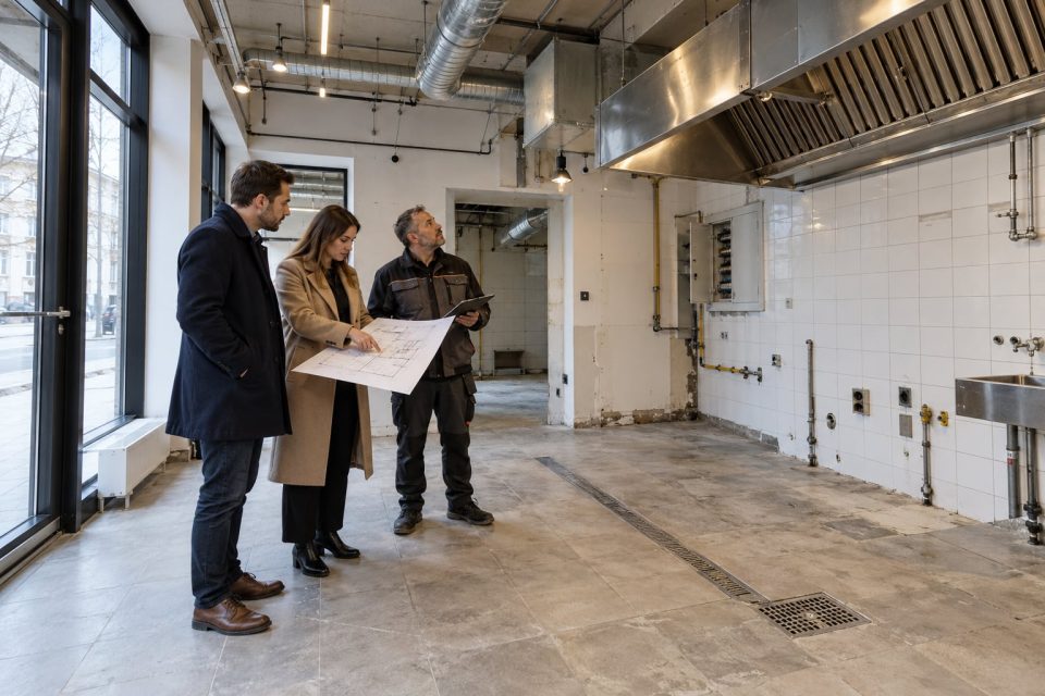 Przegląd instalacji pustego lokalu gastronomicznego przed najmem